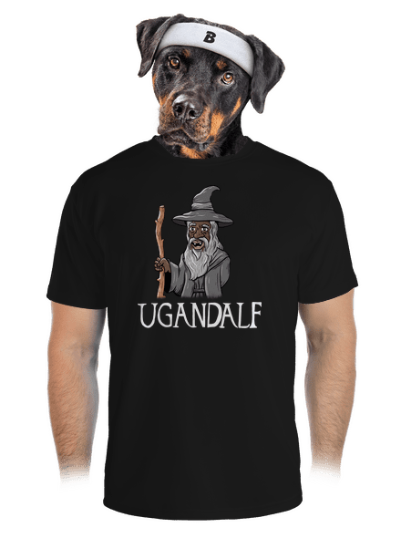 Ugandalf pánské sportovní tričko Black