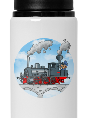 Kouř z komína lahev na vodu White