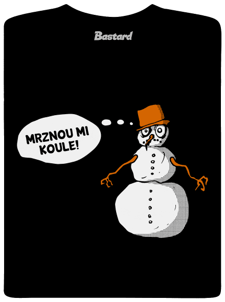 Mrznou mi koule pánské tričko Black