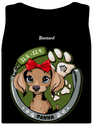 Psí horoskop: Panna dámské tílko klasické Black