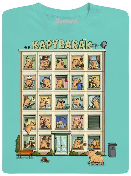 Kapybarák pánské tričko Millenial Mint
