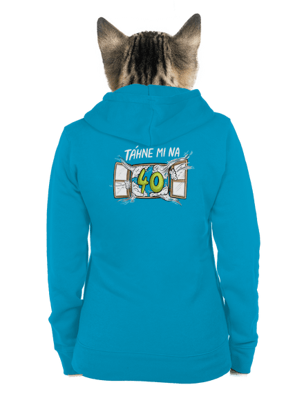 Táhne mi na dámská mikina na zip Blue Atol