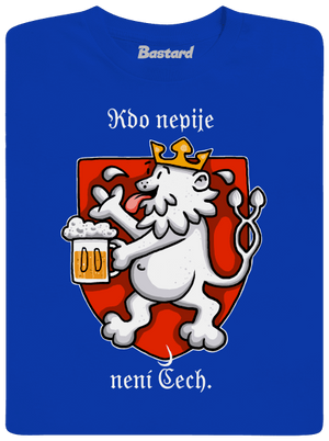 Kdo nepije, není Čech pánské dlouhý rukáv Royal Blue