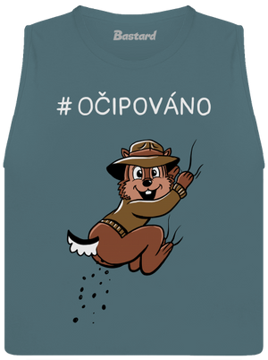 Očipováno dámské tílko volné Heather Deep Teal