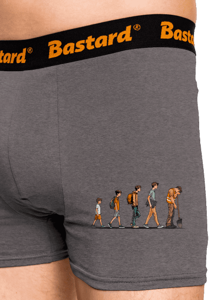 Evoluce studenta boxerky Gray Melange