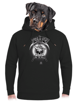 Party is over unisex mikina premium Dark Black