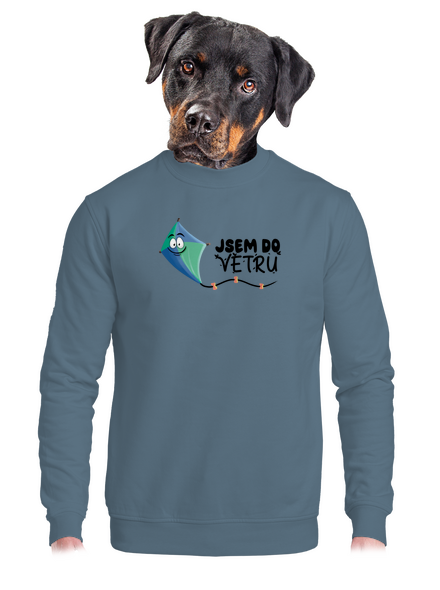 Do větru unisex mikina bez kapuce Nordic Blue
