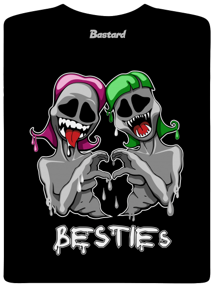 Besties pánské dlouhý rukáv Black