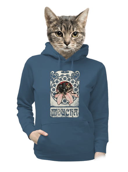 Moucha dámská mikina klokanka Denim
