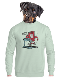 unisex mikina bez kapuce