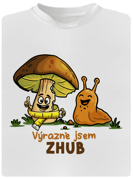 Jsem zhub pánské sportovní tričko White