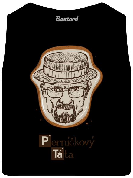 Perníčkový táta a Perníček pánské tílko Black