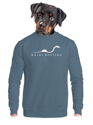 Najdi kočičku unisex mikina bez kapuce Nordic Blue