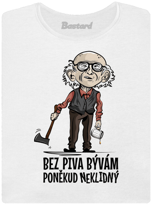 Neklidný bez piva dámské tričko White