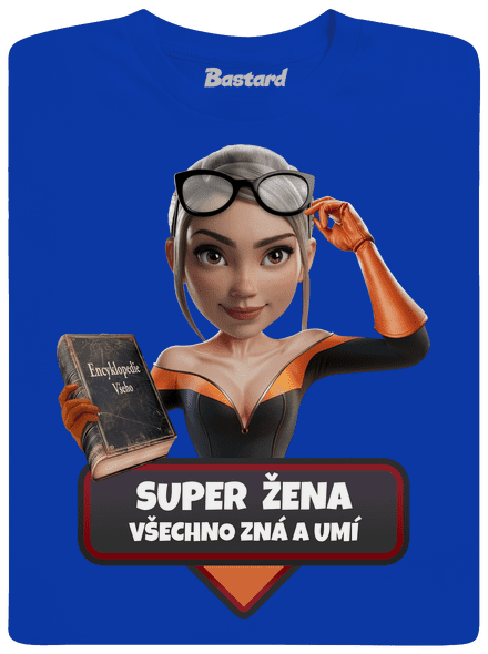 Super máma dětské tričko Royal Blue