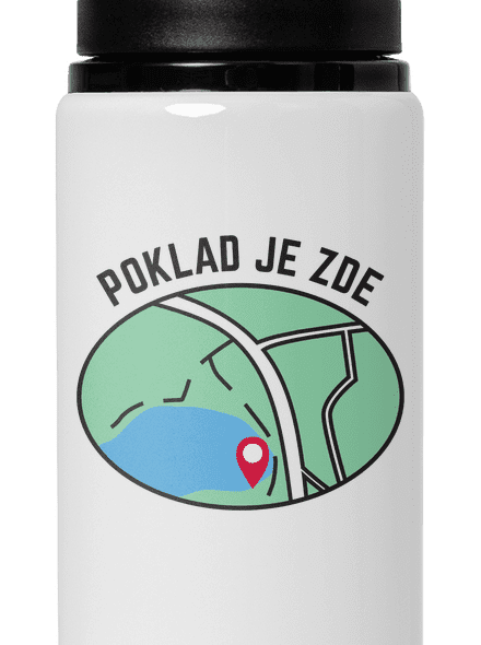 Poklad lahev na vodu White