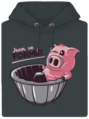 Ve formě unisex mikina premium Charcoal