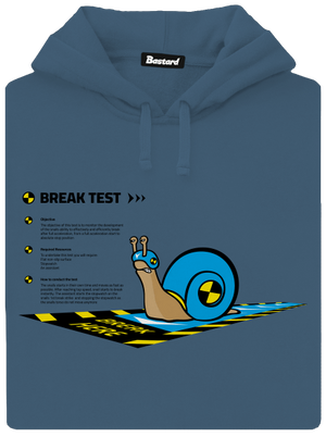 Snail test dámská mikina klokanka Denim