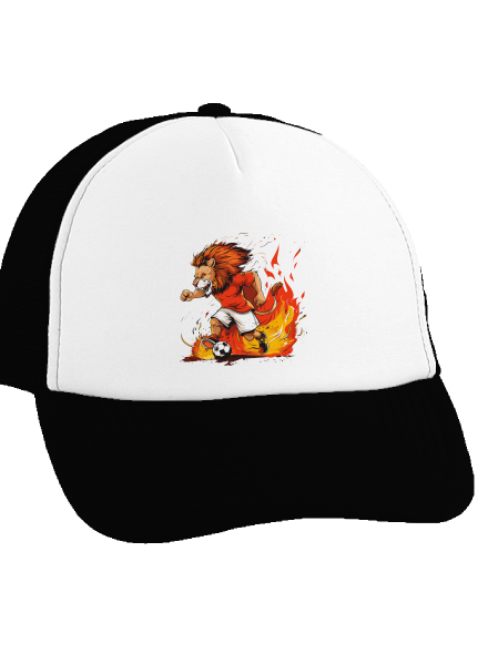 Český fotbalový lev kšiltovka truckerka Black cap