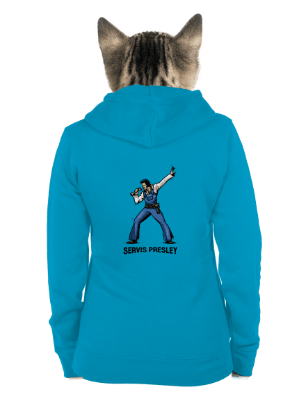Servis Presley dámská mikina na zip Blue Atol