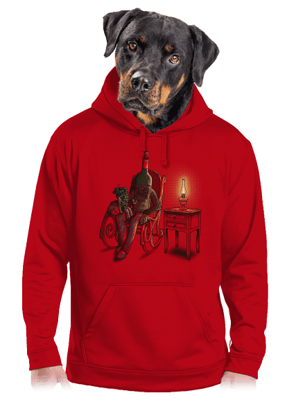 Dědo, vyprávěj pánská mikina klokanka Red