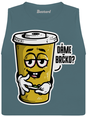 Dáme brčko? dámské tílko volné Heather Deep Teal