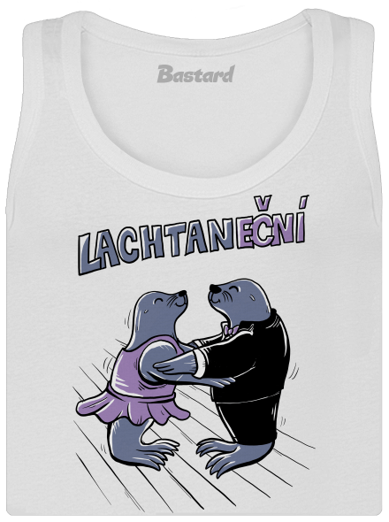 Lachtaneční dámské tílko klasické White