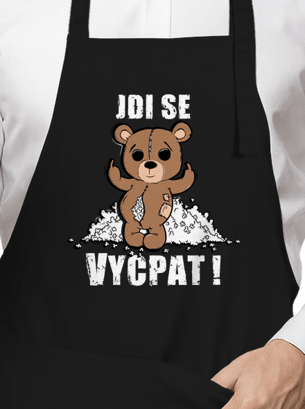 Jdi se vycpat zástěra Black