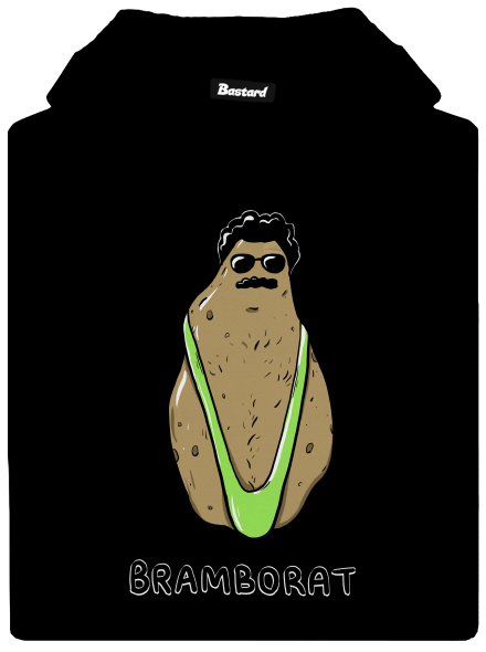 Bramborat pánská mikina klokanka Black