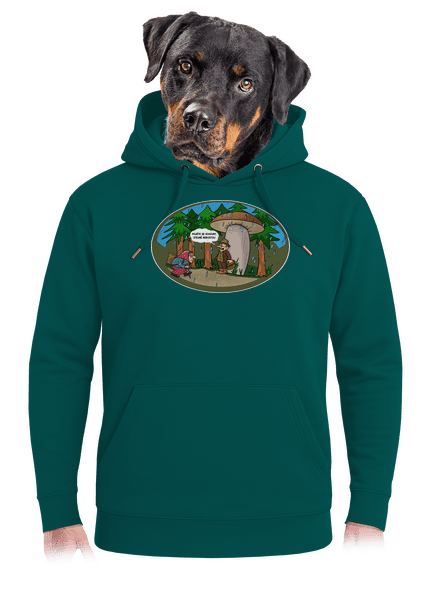 Babička a houbař unisex mikina premium Emerald Green