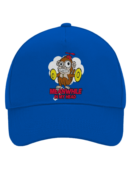 Monkey in my head kšiltovka baseballka Bright Royal