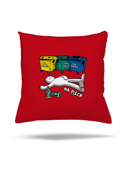 Tříděný odpad polštář Red