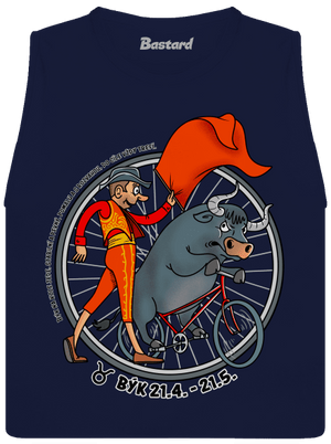 Cyklistický horoskop: Býk dámské tílko volné Navy