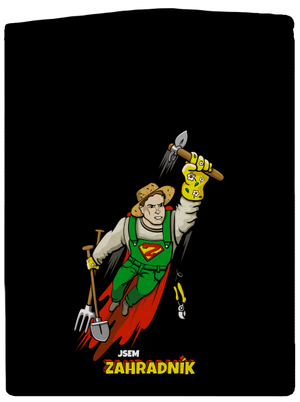 Zahradník pánská mikina na zip Black