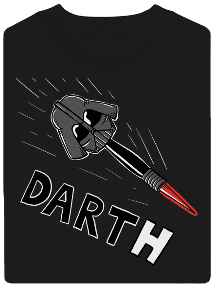 Dart(h) unisex mikina bez kapuce Black
