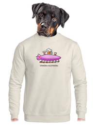 unisex mikina bez kapuce