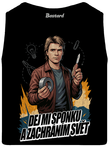 B19: MacGyver pánské tílko Black
