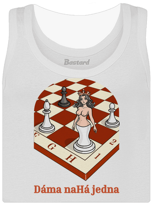 Dáma nahá jedna dámské tílko klasické White