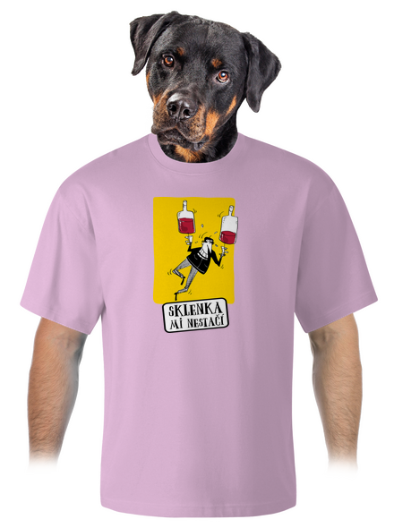 Sklenka mi nestačí unisex tričko oversized Orchid