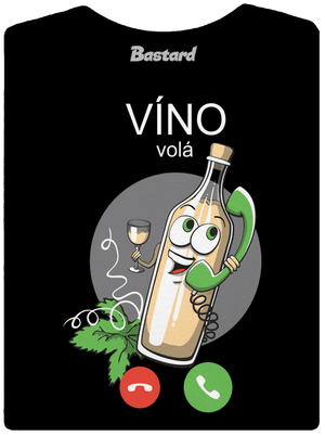 Bílé víno volá dámské tričko premium Black