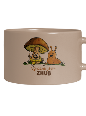 Jsem zhub hrnek makronka Brown Macaron