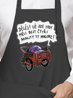 Jiří kára zástěra Dark Grey