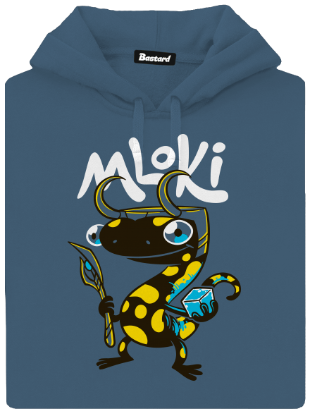 mLoki dámská mikina klokanka Denim