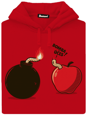 Bombovej účes pánská mikina klokanka Red