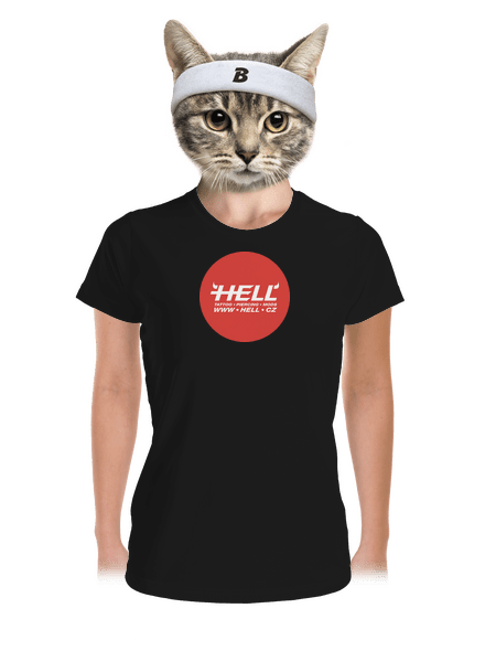 Hell logo dámské sportovní tričko Black