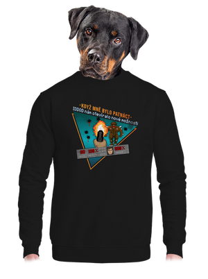 unisex mikina bez kapuce