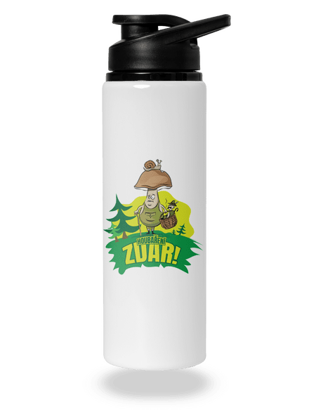 Houbaření zdar lahev na vodu White