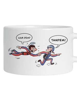 Tandem hrnek makronka White