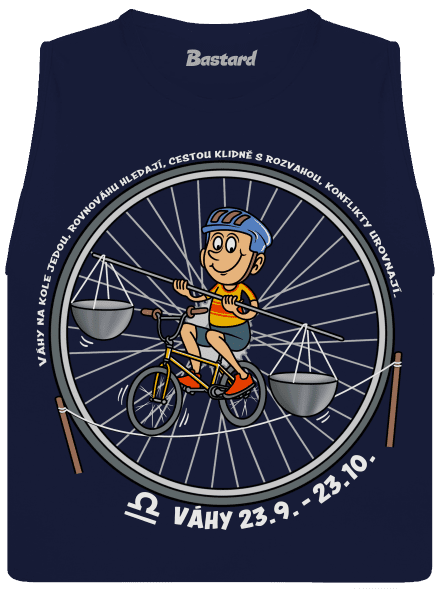 Cyklistický horoskop: Váhy dámské tílko volné Navy