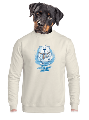 unisex mikina bez kapuce